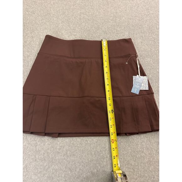 Sigrid Olsen Golf & Tennis Brown Pleated Skort UPF 50 Small Stretch Activewear - Picture 8 of 9